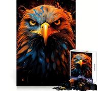 Puzzle American Eagle Pride Fire 1000 pièces pour Adolescents Exercice de logique Jeu Silencieux et Amusant Bords Nets Cadeau Festif (50x75cm)
