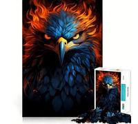 Puzzle American Eagle Pride Fire 1000 pièces pour Adultes,entraînement cérébral Amusant,qualité supérieure,découpe Laser,activité relaxante en Groupe à l'intérieur (50x75cm)