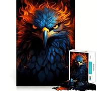 Puzzle American Eagle Pride Fire 1000 pièces pour Adultes,Jeu de mémoire Amusant,découpe Experte,activité relaxante en Groupe à l'intérieur (38x52cm)