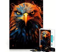 Puzzle American Eagle Pride Fire pour Adolescents,1000 pièces,Jeu Stimulant l'esprit,pièces nettes et sans bavures,Facile à Apprendre,pour Le Plaisir de Toute la Famille (50x75cm)