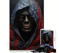 Puzzle American Ghoul 1000 pièces pour Adolescents, Stimulation intellectuelle, Plaisir Calme, Bords Uniformes, Cadeau de Noël (38x26cm)