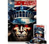 Puzzle American Patriot 1000 pièces pour Adolescents, développement de la logique, évasion sereine, Assemblage serré, Cadeau de Noël (38x52cm)