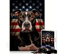 Puzzle American Pit Bull Terrier 1000 pièces pour Adolescents, idéal pour développer la logique et l'esprit d'analyse, Un Cadeau Parfait pour Les fêtes (50x75cm)
