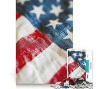 Puzzle American Pride de 1000 pièces pour Adolescents Jeu de mémoire et de Concentration Qualité Professionnelle Activité de Groupe relaxante en intérieur (50x75cm)