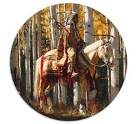 Puzzle Amérindiens à Cheval pour Adultes,1000pcs (67.5x67.5cm),Jeu ÉduChatif,décoration De La Maison,