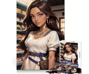 Puzzle Amira Mon Temps à Sandrock pour Adolescents, 1000 pièces, Casse-tête apaisant, Passe-Temps Solide, Cadeau attentionné (50x75cm)