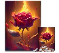 Puzzle Amour Brûlant 1000 pièces, décoration DIY, défi cérébral, pour Adultes, Famille, Cadeau de Vacances 26x38cm/10,23x14,96 Pouces