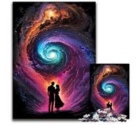 Puzzle Amour Infini Espace 1000 Pièces Adultes Puzzle en Carton Jeu de Décoration à Faire Soi-Même, Jouet Interactif Familial 26X38CM/10.23x14.96inch