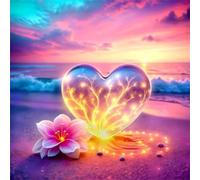 Puzzle Amour Transparente mer de 200 Pièces pour Adultes, Puzzles 200 pièces Adultes, Jigsaw Puzzle d'art pour Défi, Puzzles Coloré à Faire soi-même pour la Décoration de la Maison