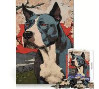 Puzzle Amstaff de 1000 pièces, imprimé sur Bois, pour Adolescents, développement de l'esprit d'analyse, Moment de détente, Assemblage précis, Cadeau de Noël Artistique (38x52cm)