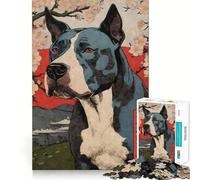 Puzzle Amstaff en Bois,1000 pièces,Jeu cognitif Amusant,Structure à emboîter précise,activité de Partage et de complicité pour Les Proches (38x52cm)