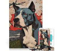 Puzzle Amstaff en Bois,imprimé pour Adultes,1000 pièces,Jeu Stimulant l'esprit,pièces précises et sans Couture,activité relaxante à Faire en Groupe à l'intérieur (50x75cm)