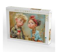 Puzzle · Amüsante Karikaturen | Ich schenke dir mein ganzes kleines Herz · 2000 pièces · Format assemblé 90 × 67 cm · CALVENDO Puzzle