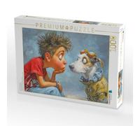 Puzzle · Amüsante Karikaturen | Mein Junge wir waren doch gerade Gassi · 1000 pièces · Format assemblé 64 × 48 cm · CALVENDO Puzzle