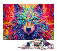 Puzzle Amusant en Famille de 1000 pièces pour Adultes, Puzzle en Bois de Loup coloré, Cadeaux pour Adultes, Jeux familiaux, Cadeaux d'anniversaire de Noël, 1000 pièces (50 x 75 cm)