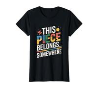 Puzzle Amusant This Pieces Belongs Somewhere T-Shirt Graphique avec Valeur