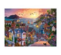 Puzzle ANATOLIEN Ville côtière au coucher du soleil 1000 pièces