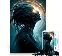 Puzzle Ancien Sentinelle Divine 1000 Pièces pour Adultes Jeu de Mémoire Stimulant Qualité Professionnelle Activité de Découpe Réconfortante à Partager (38x52cm)