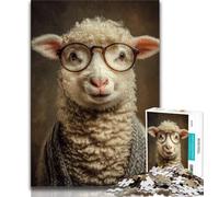 Puzzle Âne à Lunettes 1000 pièces pour Adultes, Difficile à compléter mais Amusant et Humoristique, décoration d'intérieur Unique et Cadeaux 50x75cm
