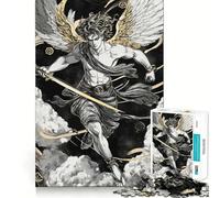 Puzzle Ange à l'Épée pour Adultes 1000 Pièces Jeu de Mémoire Assemblage Solide et Sécurisé Jeu de Développement des Connexions Significatif (38x26cm)