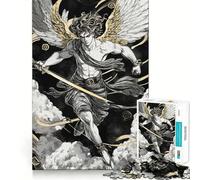 Puzzle Ange à l'épée pour Adultes,1000 pièces,Jeu Stimulant l'esprit,Format Uniforme,pièces précises,idéal pour Les Voyages (38x52cm)