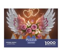 Puzzle Ange Ailes Maman 1000 Pièces Détaillé - Art Fleur Ange Jeu Difficile Cadeau Idée Parfaite 70x50cm
