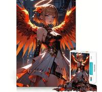 Puzzle Ange aux Ailes de feu 1000 pièces Jeu de mémoire Découpe Laser de qualité supérieure Activité captivante pour des soirées tranquilles (38x26cm)