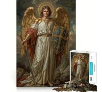 Puzzle Ange avec Épée et Bouclier 1000 Pièces Activité ludique et stimulante pour renforcer la concentration Découpe laser pour un assemblage parfait Idéal pour partager un moment de complicité38x52cm