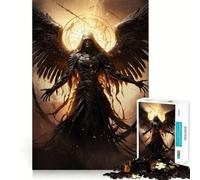 Puzzle Ange de la Mort 1000 Pièces Jeu de mémoire Découpe Laser de qualité supérieure Activité captivante pour des soirées tranquilles (38x26cm)