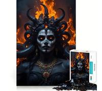 Puzzle Ange de la Mort et Femme Démon pour Adolescents 1000 pièces Jeu Stimulant l'esprit Pièces nettes et sans bavures Facile à Apprendre pour Toute la Famille (50x75cm)