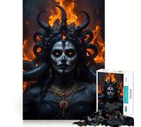 Puzzle Ange de la Mort Femme Démon 1000 Pièces Jeu Stimulant Le Cérébral Ajustement Parfait Zéro Espace Divertissement Confortable à l'Intérieur pour Tous (38x52cm)