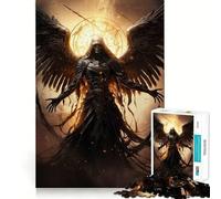 Puzzle Ange de la Mort pour Adolescents 1000 pièces Jeu Stimulant l'esprit Pièces nettes et sans bavures Facile à Apprendre pour Toute la Famille (50x75cm)