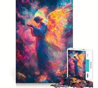 Puzzle Ange de Lumière pour Adultes,1000 pièces,Jeu de Concentration mentale,découpe Laser de qualité supérieure,activité familiale Amusante en soirée (38x26cm)