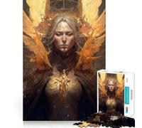Puzzle Ange des Ténèbres 1000 Pièces Jeu Stimulant Le Cérébral Ajustement Parfait Divertissement Confortable à l'Intérieur pour Tous (38x26cm)