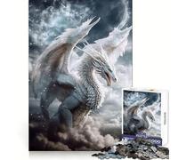 Puzzle Ange Dragon dans Les Nuages 1000 Pièces pour Adolescents Développe la Compétence Analytique Évasion Sérénité Assemblage Solide Cadeau de Fêtes (38x52cm)
