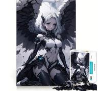 Puzzle Ange et Diable Blanc pour Adolescents,1000 pièces,Jeu Stimulant l'esprit,Taille Uniforme,pièces précises,activité Amusante en Famille Le Soir (38x52cm)