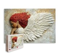 Puzzle Ange, Puzzle 3000 Pièces Adultes, Puzzles Classiques, Décor -8136 | Bois, Impression HD, Ajustement Parfait, Boîte Colorée, Accessoires Complets, Personnalisable, Dimensions : 122x81cm
