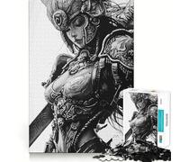 Puzzle Ange samouraï Guerrier 1000 pièces,Jeu de mémoire,découpe Laser de qualité supérieure,activité captivante pour des soirées tranquilles (50x75cm)