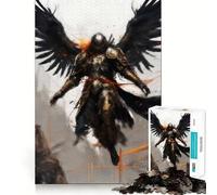 Puzzle Angel Warrior 1000 pièces pour Adultes Réfléchissez,entraînez-Vous,jouez ! Emboîtez fermement,Aucune pièce ne se détache Cadeau Unique pour soulager Le Stress (50x75cm)