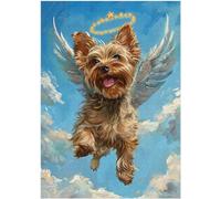 Puzzle Angel Yorkshire Terrier 300/500/1000 pièces - Mémorial d'animal de compagnie à votre bien-aimé Yorkshire Terrier (1000 pièces (50 × 75 cm)