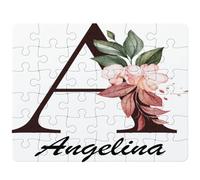 Puzzle Angelina | 30 Pièces 24 × 19 cm Carton Brillant 2 mm | Message à Reconstituer Annonce Surprise | Cadeau Anniversaire Noël