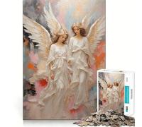 Puzzle Anges 1000 Pièces Jeu de Concentration Mentale Découpe de Précision Bords Lisse Activité Absorbante pour des Soirées Calmes (50x75cm)