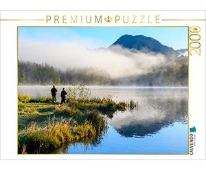 Puzzle · Angler am mystischen Hintersee | 2000 pièces · Format assemblé 90 × 67 cm · CALVENDO Puzzle