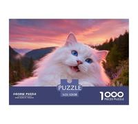 Puzzle Angora Turc 1000 Pièces pour Adultes Et Enfants, Jeu en Famille, Jeu ÉduChatif, Casse-tête Forêt, DéCoration, Cadeau Adulte 52x38cm/1000pcs