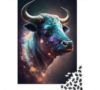 Puzzle Animal Art Yak, Puzzle rectangulaire en Carton 100% recyclé, pour Adultes et Enfants, Cadeau de Noël, 1 000 pièces (75 x 50 cm)