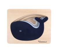 Puzzle animal baleine en bois