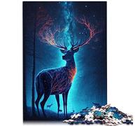 Puzzle Animal cerf 1000 pièces pour Adultes, Puzzle en Carton, décoration de la Maison, 10,27x14,96 Pouces