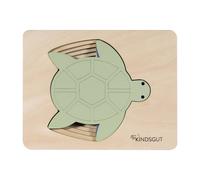 Kindsgut Jeu d’éveil Puzzle Animaux, Puzzle à étages, Taille Pratique pour la Maison et Le Voyage, Tortue