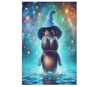 Puzzle Animal Hippo pour Adultes, 1000 Pièces, Jouets pour Enfants, Jeux Familiaux, Cadeaux De Noël, d'anniversaire, Puzzle ÉduChatif pour Garçons Et Filles (78×53cm)