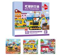 Puzzle Animal Magnétique pour Âgés De 2 À 6 Ans, Jouet D'apprentiss | Les Pièces Magnétiques Restent Organisées Pour Les Voyages, Les Défis De Puzzle Progressifs Pour L'association